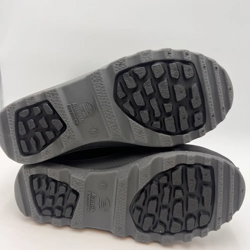 Kamik Big Kids Snowcozy Winter Boots Size 6 EU 38 Black Waterproof NIB